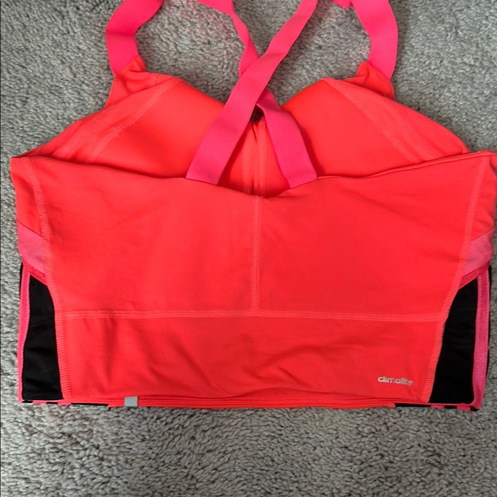 EUC Adidas Pink Climalite Sports Bra Medium - Picture 3 of 11